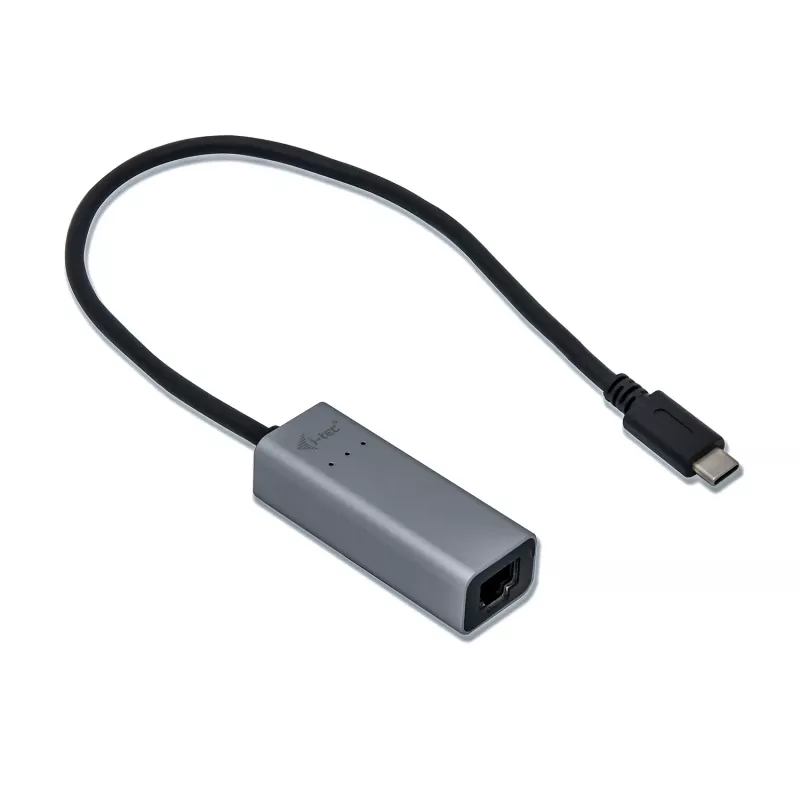 i-tec Metal USB-C Gigabit Ethernet adaptér, káblový, USB Type-C, Ethernet, 1000 Mbit/s, sivý