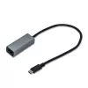 i-tec Metal USB-C Gigabit Ethernet adaptér, káblový, USB Type-C, Ethernet, 1000 Mbit/s, sivý