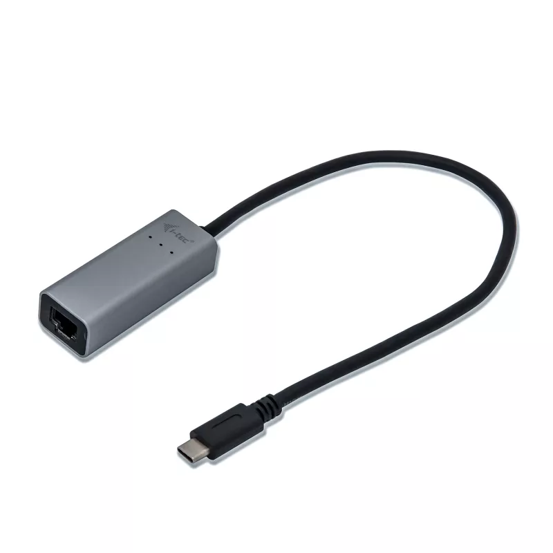 i-tec Metal USB-C Gigabit Ethernet adaptér, káblový, USB Type-C, Ethernet, 1000 Mbit/s, sivý