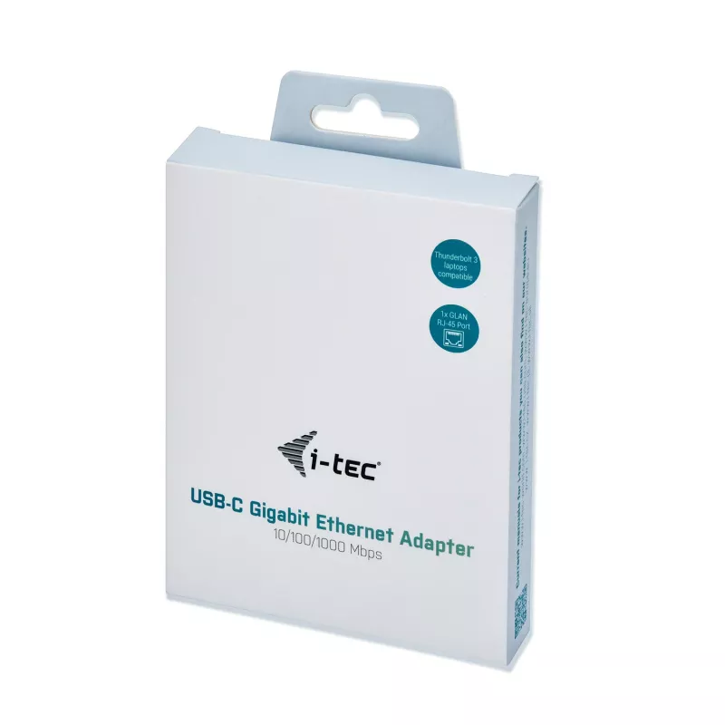 i-tec Metal USB-C Gigabit Ethernet adaptér, káblový, USB Type-C, Ethernet, 1000 Mbit/s, sivý