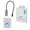 i-tec Metal USB-C Gigabit Ethernet adaptér, káblový, USB Type-C, Ethernet, 1000 Mbit/s, sivý