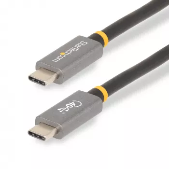 StarTech.com 1 m USB4 kábel, USB-IF certifikovaný USB-C kábel, 40 Gbit/s, USB Type-C dátový prenosový kábel, 100 W Power Delivery, 8K 60 Hz, kompatibilný s Thunderbolt 4/3/USB 3.2