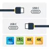StarTech.com 1 m USB4 kábel, USB-IF certifikovaný USB-C kábel, 40 Gbit/s, USB Type-C dátový prenosový kábel, 100 W Power Delivery, 8K 60 Hz, kompatibilný s Thunderbolt 4/3/USB 3.2