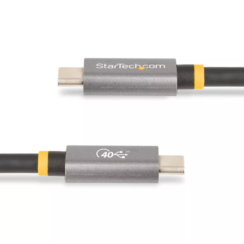 StarTech.com 1 m USB4 kábel, USB-IF certifikovaný USB-C kábel, 40 Gbit/s, USB Type-C dátový prenosový kábel, 100 W Power Delivery, 8K 60 Hz, kompatibilný s Thunderbolt 4/3/USB 3.2