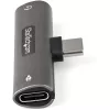 StarTech.com CDP235APDM audio a nabíjací adaptér USB-C s 3,5 mm TRRS konektorom na slúchadlá/headset a 60 W USB-C Power Delivery pass-through, pre telefón/tablet/notebook