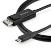 StarTech.com 1 m USB-C na DisplayPort 1.4 kábel 8K 60 Hz/4K – obojsmerný DP na USB-C alebo USB-C na DP reverzibilný video adaptér kábel – HBR3/HDR/DSC – USB Type-C/Thunderbolt monitor kábel