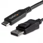 StarTech.com 6ft/1.8m USB-C na DisplayPort 1.4 kábel – 4K/5K/8K USB Type-C na DP 1.4 Alt Mode video adaptér konvertor – HBR3/HDR/DSC – 8K-60Hz-DP monitor kábel pre USB-C/Thunderbolt 3