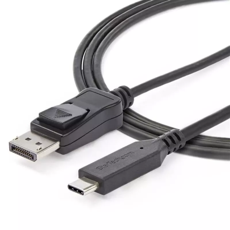 StarTech.com 6ft/1.8m USB-C na DisplayPort 1.4 kábel – 4K/5K/8K USB Type-C na DP 1.4 Alt Mode video adaptér konvertor – HBR3/HDR/DSC – 8K-60Hz-DP monitor kábel pre USB-C/Thunderbolt 3