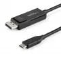 StarTech.com 1m USB-C na DisplayPort 1.2 kábel 4K 60Hz - Obojsmerný DP na USB-C alebo USB-C na DP reverzibilný video adaptér kábel - HBR2/HDR - USB Type C/Thunderbolt monitor kábel