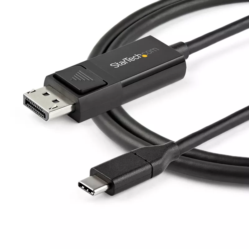 StarTech.com 1m USB-C na DisplayPort 1.2 kábel 4K 60Hz - Obojsmerný DP na USB-C alebo USB-C na DP reverzibilný video adaptér kábel - HBR2/HDR - USB Type C/Thunderbolt monitor kábel