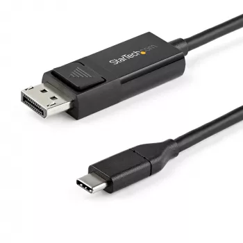 StarTech.com 6.6ft (2m) USB C na DisplayPort 1.2 kábel 4K 60Hz - Obojsmerný DP na USB-C alebo USB-C na DP reverzibilný video adaptér kábel - HBR2/HDR - USB Type C/Thunderbolt monitor kábel