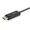 StarTech.com 6.6ft (2m) USB C na DisplayPort 1.2 kábel 4K 60Hz - Obojsmerný DP na USB-C alebo USB-C na DP reverzibilný video adaptér kábel - HBR2/HDR - USB Type C/Thunderbolt monitor kábel