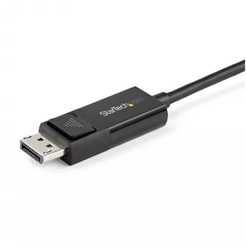 StarTech.com 6.6ft (2m) USB C na DisplayPort 1.2 kábel 4K 60Hz - Obojsmerný DP na USB-C alebo USB-C na DP reverzibilný video adaptér kábel - HBR2/HDR - USB Type C/Thunderbolt monitor kábel