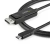 StarTech.com 6.6ft (2m) USB C na DisplayPort 1.2 kábel 4K 60Hz - Obojsmerný DP na USB-C alebo USB-C na DP reverzibilný video adaptér kábel - HBR2/HDR - USB Type C/Thunderbolt monitor kábel