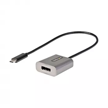 StarTech.com USB-C na DisplayPort adaptér – 8K/4K 60Hz USB-C na DisplayPort 1.4 adaptér dongle – USB Type-C na DP monitor video konvertor – kompatibilný s Thunderbolt 3 – s 30 cm dlhým, pripojeným káblom