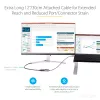 StarTech.com USB-C na DisplayPort adaptér – 8K/4K 60Hz USB-C na DisplayPort 1.4 adaptér dongle – USB Type-C na DP monitor video konvertor – kompatibilný s Thunderbolt 3 – s 30 cm dlhým, pripojeným káblom