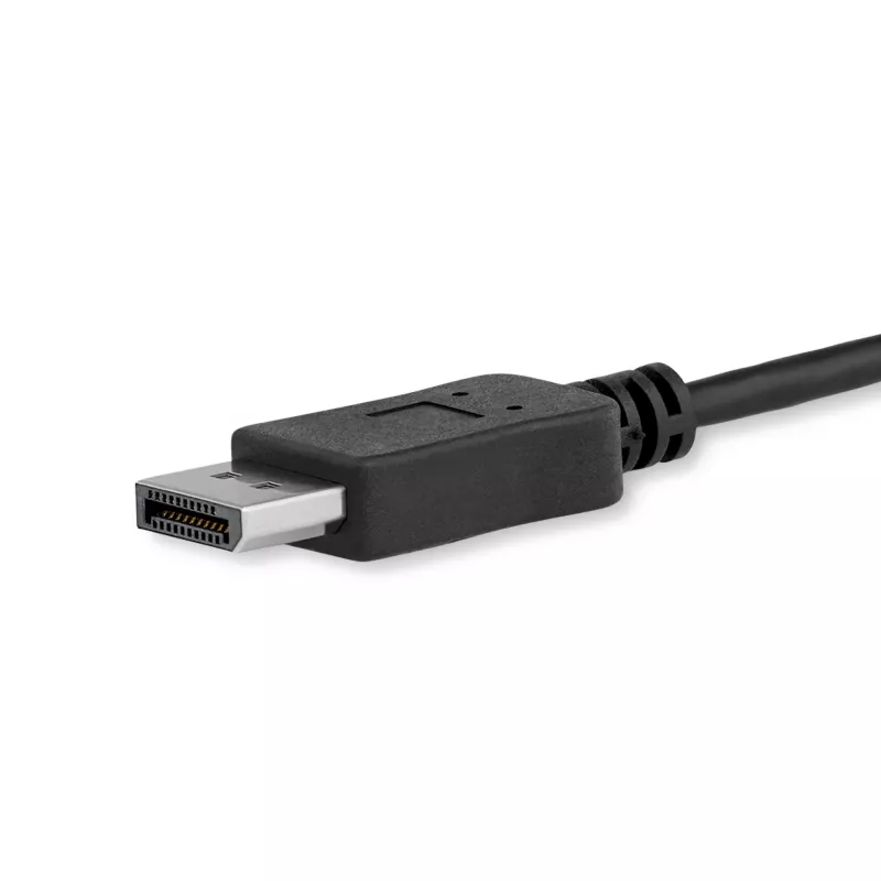 StarTech.com 1m USB-C na DisplayPort 1.2 kábel 4K 60Hz – USB-C na DisplayPort adaptér kábel – HBR2 – USB Type-C DP Alt Mode na DP monitor video kábel – funguje s Thunderbolt 3 – čierny