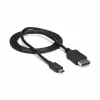 StarTech.com 1m USB-C na DisplayPort 1.2 kábel 4K 60Hz – USB-C na DisplayPort adaptér kábel – HBR2 – USB Type-C DP Alt Mode na DP monitor video kábel – funguje s Thunderbolt 3 – čierny