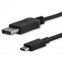 StarTech.com 1,8 m USB-C na DisplayPort 1.2 kábel 4K 60 Hz – USB-C na DisplayPort adaptér kábel HBR2 – USB Type-C DP Alt Mode na DP monitor video kábel – funguje s Thunderbolt 3 – čierny