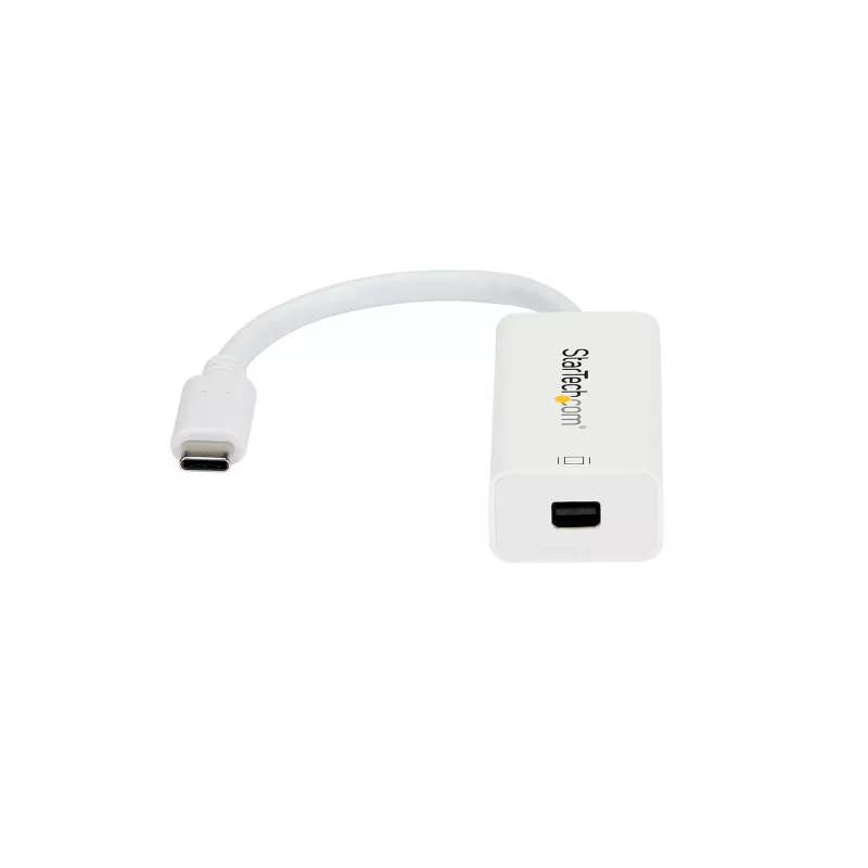 StarTech.com USB-C na Mini DisplayPort adaptér – 4K 60 Hz – biely – USB 3.1 Type-C na Mini DP adaptér – aktualizovaná verzia je CDP2MDPEC