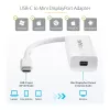 StarTech.com USB-C na Mini DisplayPort adaptér – 4K 60 Hz – biely – USB 3.1 Type-C na Mini DP adaptér – aktualizovaná verzia je CDP2MDPEC