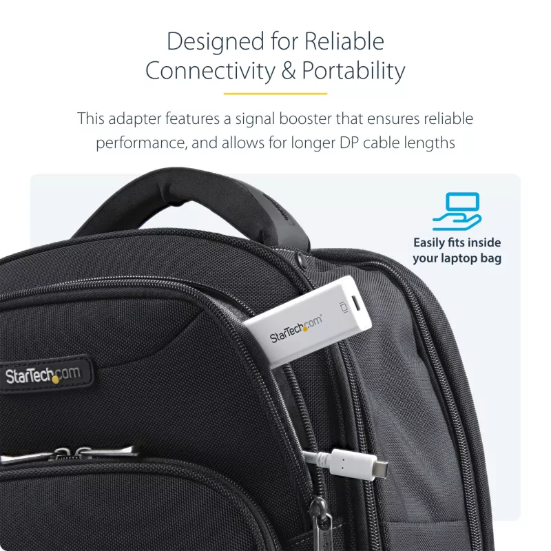 StarTech.com USB-C na Mini DisplayPort adaptér – 4K 60 Hz – biely – USB 3.1 Type-C na Mini DP adaptér – aktualizovaná verzia je CDP2MDPEC