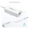 StarTech.com USB-C na Mini DisplayPort adaptér – 4K 60 Hz – biely – USB 3.1 Type-C na Mini DP adaptér – aktualizovaná verzia je CDP2MDPEC