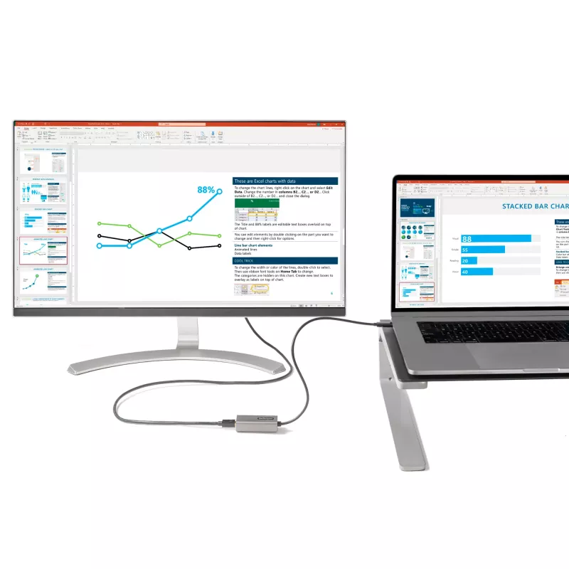 StarTech.com USB-C na Mini DisplayPort adaptér – 4K 60Hz USB-C na mDP adaptér dongle – USB Type-C na Mini DP monitor – video konvertor – kompatibilný s Thunderbolt 3 – 30 cm dlhý, pripojený kábel – aktualizovaná verzia CDP2MDP