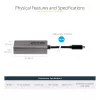 StarTech.com USB-C na Mini DisplayPort adaptér – 4K 60Hz USB-C na mDP adaptér dongle – USB Type-C na Mini DP monitor – video konvertor – kompatibilný s Thunderbolt 3 – 30 cm dlhý, pripojený kábel – aktualizovaná verzia CDP2MDP