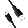 USB kábel LogiLink CU0166 USB 3.2 Gen 1 0,15 m USB A USB C čierny