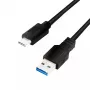 USB kábel LogiLink CU0166 USB 3.2 Gen 1 0,15 m USB A USB C čierny