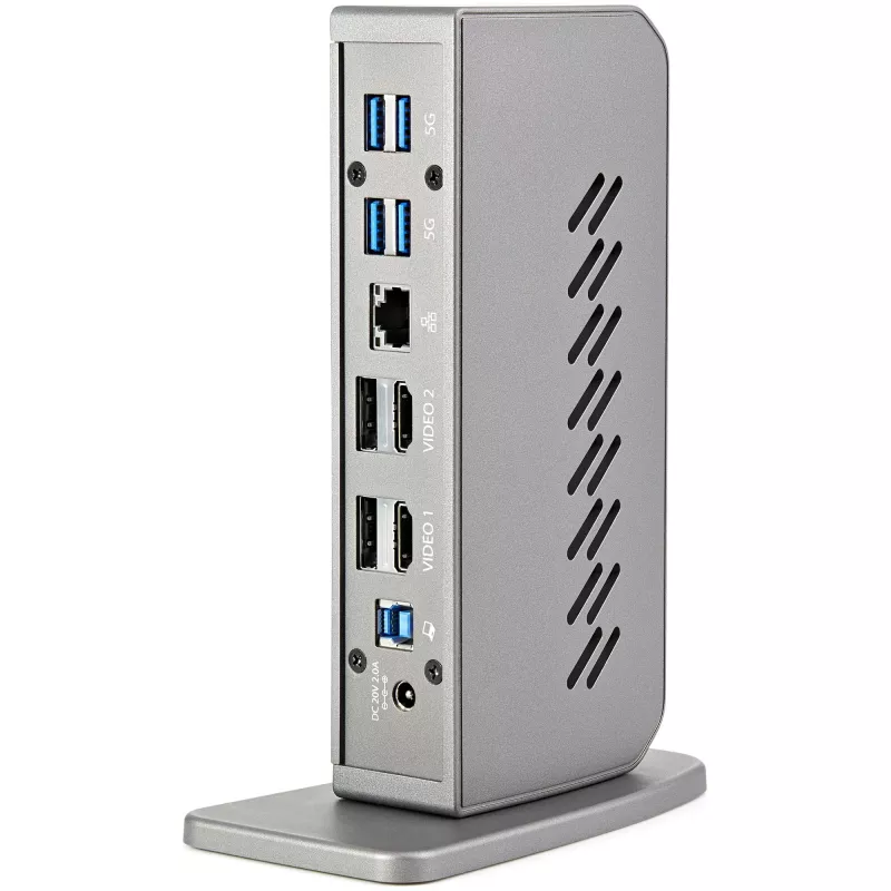 StarTech.com USB-C USB-A dok - Hybridná univerzálna USB 3.0 dokovacia stanica pre USB-C alebo USB-A notebook - Dva monitory 4K 60Hz HDMI/DisplayPort - 6x USB-A, GbE - USB 3.1 Gen 1 - Windows/Mac