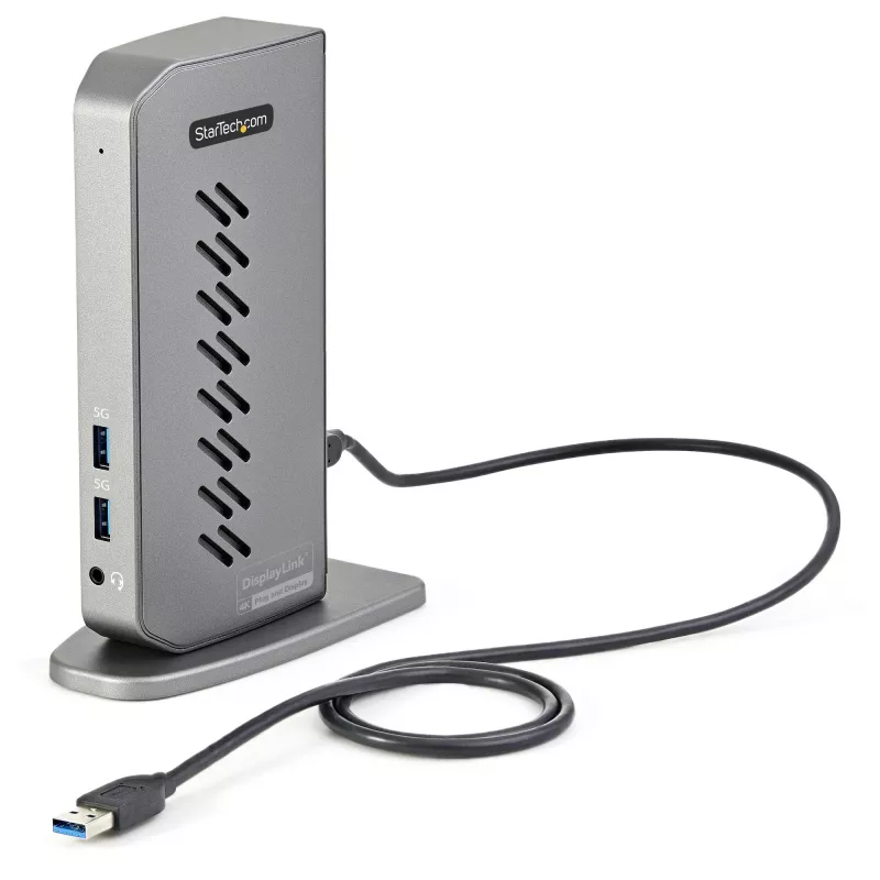 StarTech.com USB-C USB-A dok - Hybridná univerzálna USB 3.0 dokovacia stanica pre USB-C alebo USB-A notebook - Dva monitory 4K 60Hz HDMI/DisplayPort - 6x USB-A, GbE - USB 3.1 Gen 1 - Windows/Mac