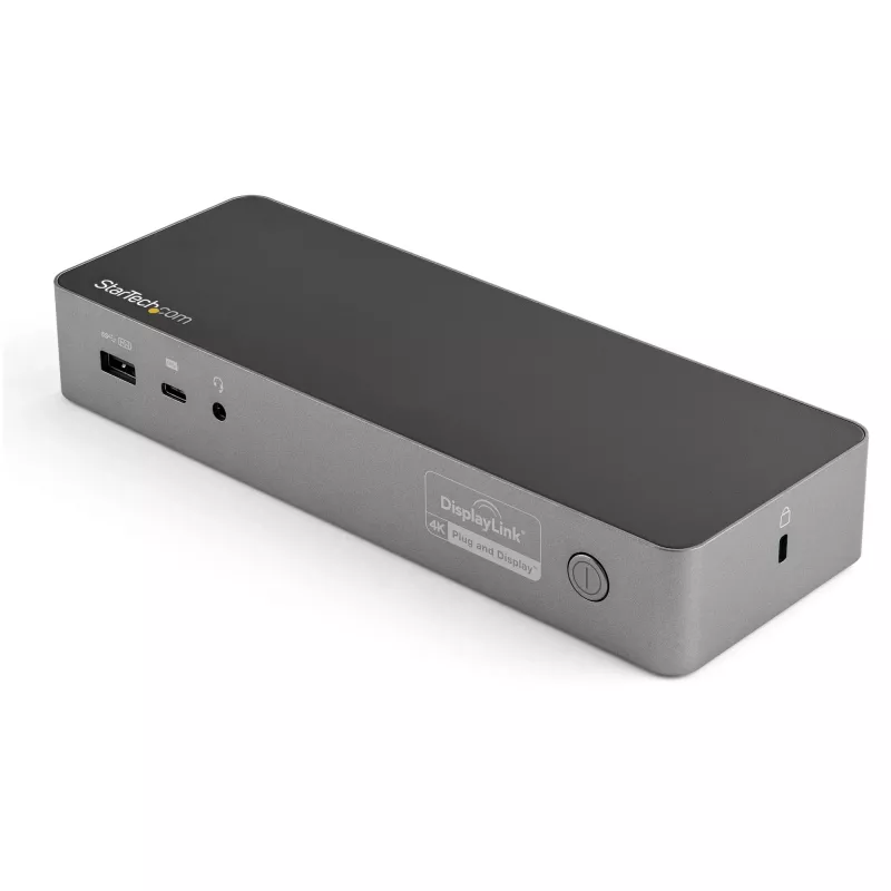 StarTech.com Univerzálna dokovacia stanica pre notebook, Hybrid USB-C & USB-A dok, Dual 4K DP & HDMI, 100W PD, Mac / Windows / Chrome OS, 4x USB 5Gbps hub, GbE