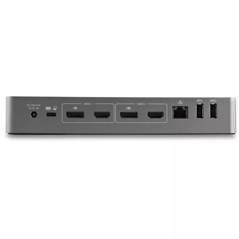 StarTech.com Univerzálna dokovacia stanica pre notebook, Hybrid USB-C & USB-A dok, Dual 4K DP & HDMI, 100W PD, Mac / Windows / Chrome OS, 4x USB 5Gbps hub, GbE