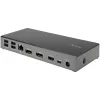 StarTech.com USB C dok - Triple 4K Monitor USB Type-C dokovacia stanica - 100W Power Delivery - DP 1.4 Alt Mode & DSC, 2x DisplayPort 1.4/HDMI 2.0 - 6xUSB (2x 10Gbps) - Windows/Chrome