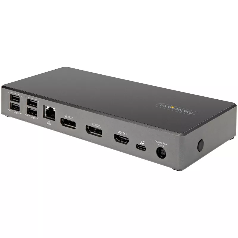 StarTech.com USB C dok - Triple 4K Monitor USB Type-C dokovacia stanica - 100W Power Delivery - DP 1.4 Alt Mode & DSC, 2x DisplayPort 1.4/HDMI 2.0 - 6xUSB (2x 10Gbps) - Windows/Chrome