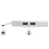 StarTech.com USB-C multiport adaptér – USB-C cestovná dokovacia stanica s 4K HDMI – 60 W Power Delivery Pass-Through, GbE, 2-portový USB-A 3.0 hub – Prenosný mini USB Type-C dok pre notebook – biela