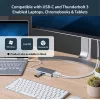 StarTech.com USB-C multiport adaptér – USB-C cestovná dokovacia stanica s 4K HDMI – 60 W Power Delivery Pass-Through, GbE, 2-portový USB-A 3.0 hub – Prenosný mini USB Type-C dok pre notebook – biela