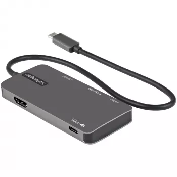 StarTech.com DKT30CHSDPD multiportový adaptér USB-C mini dok, 4K HDMI, 100 W PD, slot SD/microSD, 3-portový rozbočovač USB 3.0, pevný kábel 30 cm