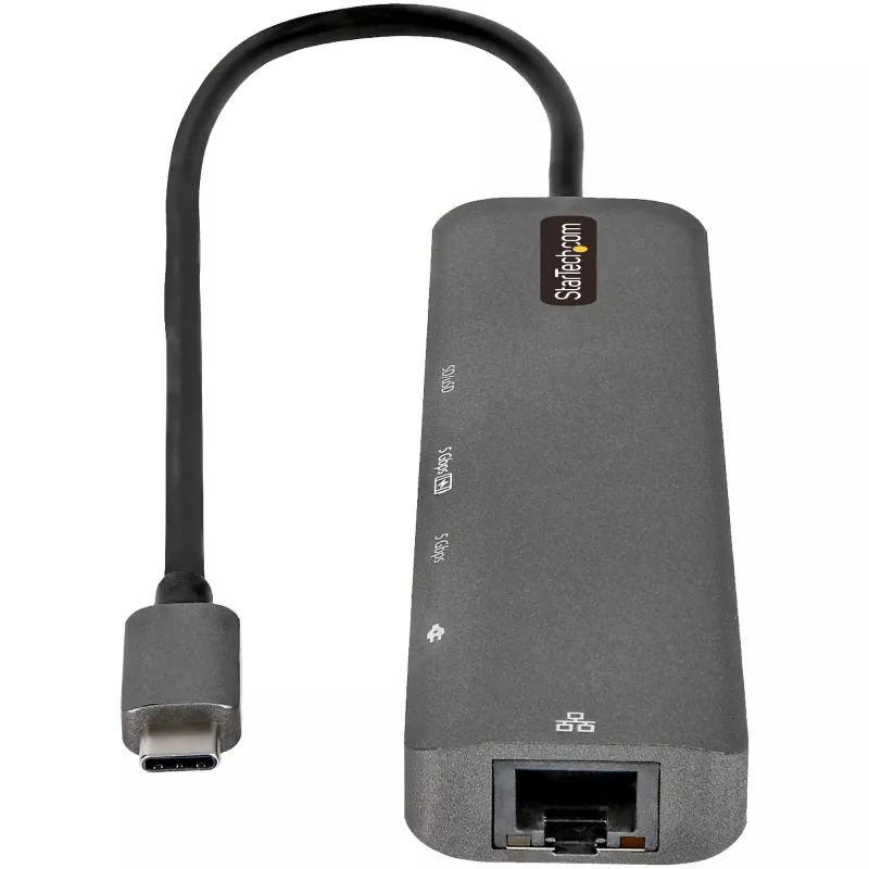 StarTech.com USB-C multiport adaptér hub, USB-C na 4K 60Hz HDMI, Gigabit Ethernet a 100W nabíjanie notebooku pre Macbook Pro / Air a Windows