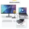 StarTech.com USB-C multiport adaptér hub, USB-C na 4K 60Hz HDMI, Gigabit Ethernet a 100W nabíjanie notebooku pre Macbook Pro / Air a Windows