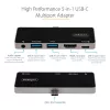 StarTech.com USB C multiport adaptér – USB-C na 4K 60Hz HDMI 2.0, 100W Power Delivery priechodné nabíjanie, 3-portový USB 3.0 hub, Audio – USB-C mini dok – Prenosný USB Type-C cestovný dok