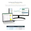 StarTech.com USB C multiport adaptér – USB-C na 4K 60Hz HDMI 2.0, 100W Power Delivery priechodné nabíjanie, 3-portový USB 3.0 hub, Audio – USB-C mini dok – Prenosný USB Type-C cestovný dok