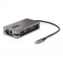 StarTech.com USB-C multiport adaptér – 4K 60Hz HDMI/DP – 3-portový USB hub – 100W Power Delivery Pass-Through – GbE – Mini dokovacia stanica na cesty s nabíjaním – 30 cm obtočný kábel
