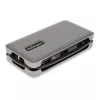 StarTech.com USB-C multiport adaptér – 4K 60Hz HDMI/DP – 3-portový USB hub – 100W Power Delivery Pass-Through – GbE – Mini dokovacia stanica na cesty s nabíjaním – 30 cm obtočný kábel