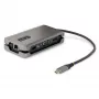 StarTech.com USB-C multiport adaptér – HDMI/VGA – 4K 60 Hz – 3-portový USB hub – 100 W Power Delivery priechod – GbE – Mini dokovacia stanica na cesty s nabíjaním – Zvinutý kábel, 30 cm