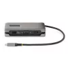 StarTech.com USB-C multiport adaptér – HDMI/VGA – 4K 60 Hz – 3-portový USB hub – 100 W Power Delivery priechod – GbE – Mini dokovacia stanica na cesty s nabíjaním – Zvinutý kábel, 30 cm