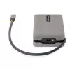 StarTech.com USB-C multiport adaptér – HDMI/VGA – 4K 60 Hz – 3-portový USB hub – 100 W Power Delivery priechod – GbE – Mini dokovacia stanica na cesty s nabíjaním – Zvinutý kábel, 30 cm
