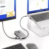 StarTech.com USB-C multiport adaptér – HDMI/VGA – 4K 60 Hz – 3-portový USB hub – 100 W Power Delivery priechod – GbE – Mini dokovacia stanica na cesty s nabíjaním – Zvinutý kábel, 30 cm